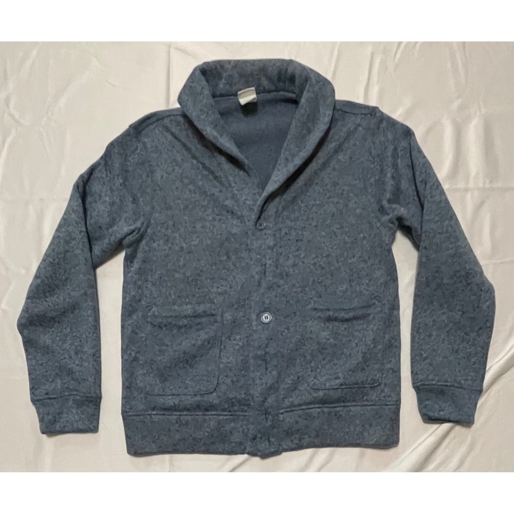 Mens Cardigan M Grandpa Sweater Light Blue Coastal Old‎ Money Classic Minimalist